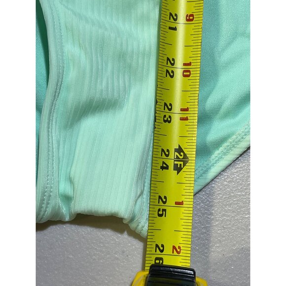 Justice Girls Size XL 16/18 cutout color block One-Piece Swimsuit Ribbed - Picture 4 of 11